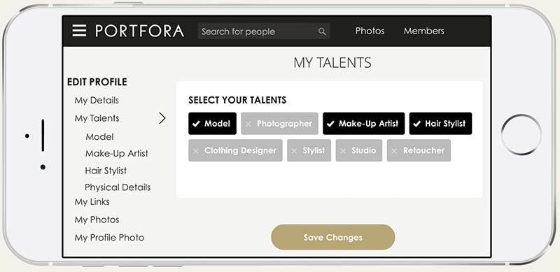 You can showcase multiple talents in one profile